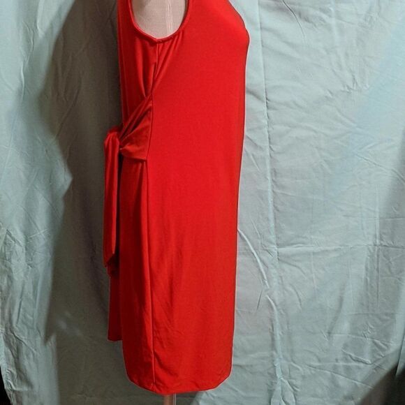 🆕NWT RED COMO VINTAGE SLEEVELESS DRESS WITH BOWTIE ON BACK - M - Picture 6 of 10